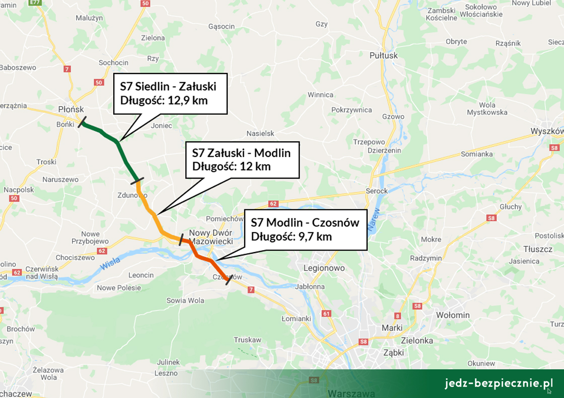 Polskie drogi - budowa S7 Siedlin - Czosnów